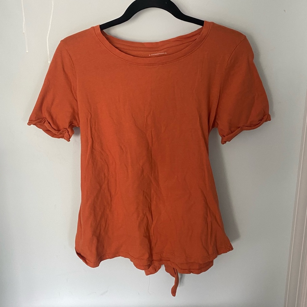 Anthropologie Orange Top
